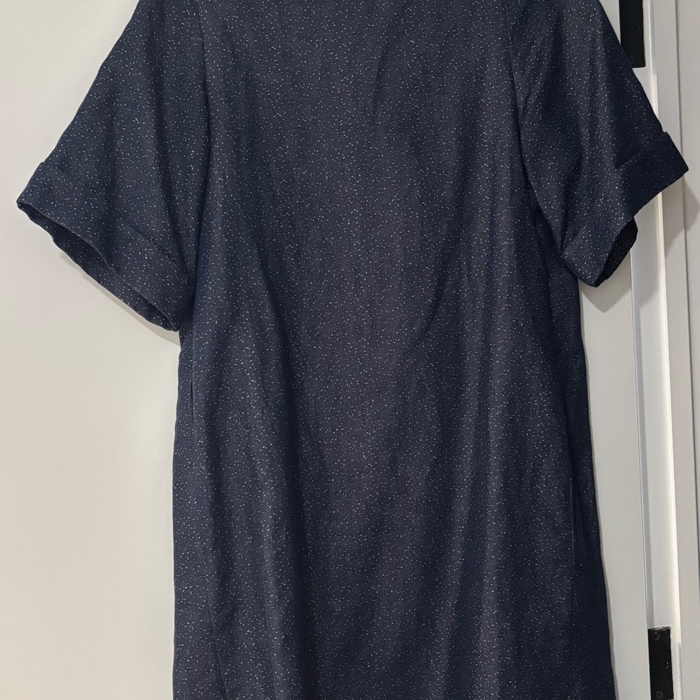 Navy Short Sleeve Dress